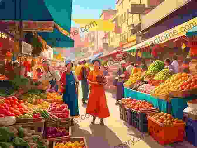 A Bustling Street Scene In Beijing, With Colorful Shops And People Going About Their Daily Lives. Forbidden Fruit: 1980 Beijing A Memoir (DEEP TRAVEL 1)