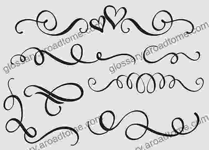 A Detailed Illustration Of Calligraphy Flourishes Wedding Calligraphy 101 L Jaye Bell