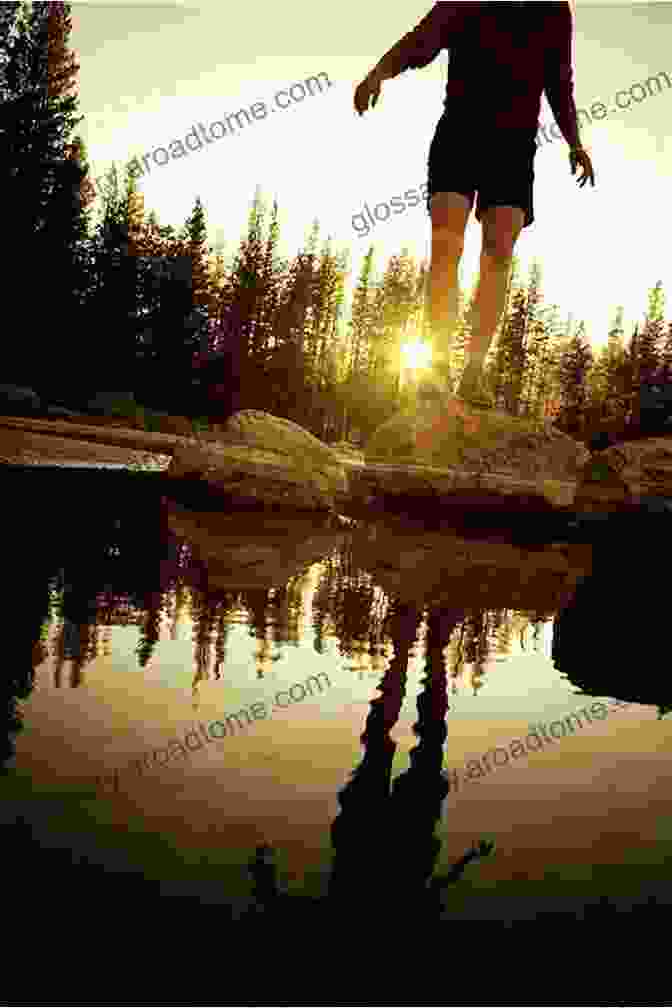 A Harmonious Image Of A Person Balancing On A Rock Overlooking A Tranquil Lake, Representing The Delicate Dance Between Chaos And Equilibrium. Retrograde Jupiter Part I