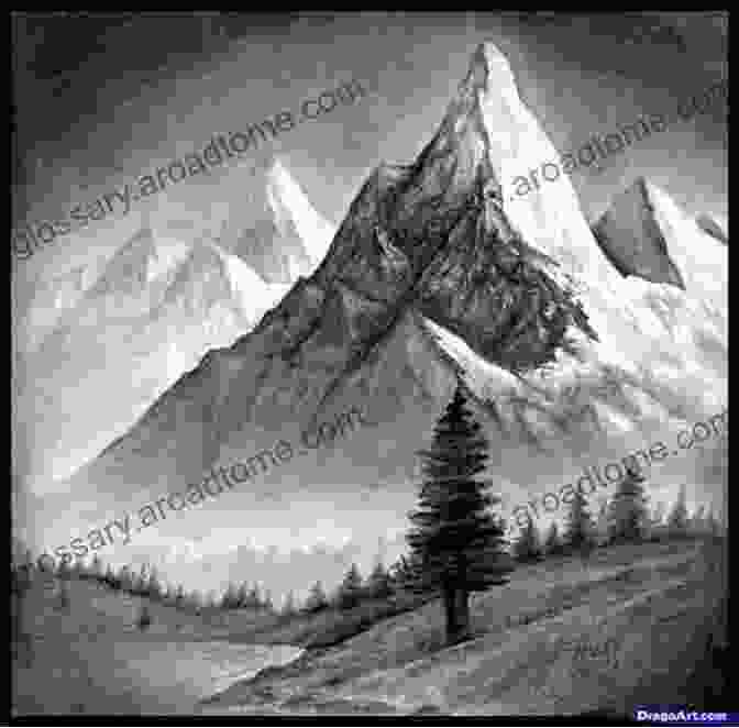 A Majestic Mountain Range Sketched With Delicate Lines And Soft Shading Andrew Abby S Sketchbook 4 Michael Creese