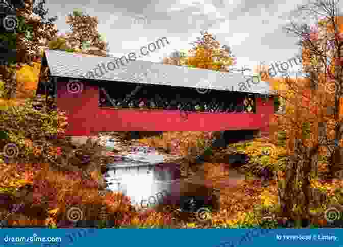 A Picturesque Covered Bridge Surrounded By Vibrant Autumn Foliage Massachusetts Covered Bridges Harold Stiver