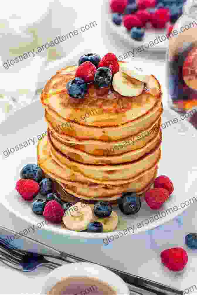 A Vibrant Display Of Breakfast Treats, Including Fluffy Pancakes, Colorful Fruit, And Aromatic Coffee. Gluten Free Pies: For Breakfast Lunch Dinner And Dessert