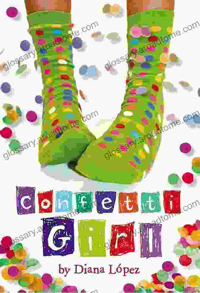 Confetti Girl Book Cover With A Young Woman Surrounded By Confetti Confetti Girl George Hicks