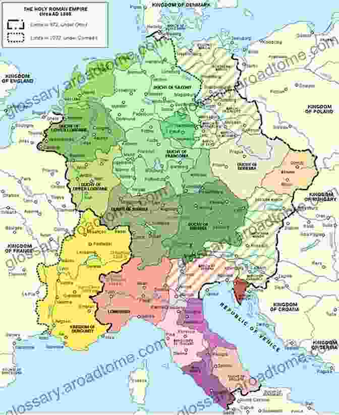 Map Of The Holy Roman Empire At Its Peak Around 1150 The Holy Roman Empire: A Historical Encyclopedia 2 Volumes (Empires Of The World)