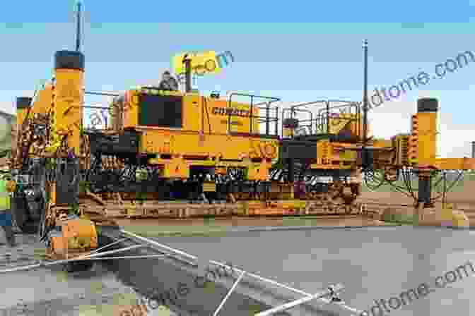 Stringless Paving Machine Accurately Paving A Road An To Stringless Paving Of Streets And Highways (Street And Highway Engineering)