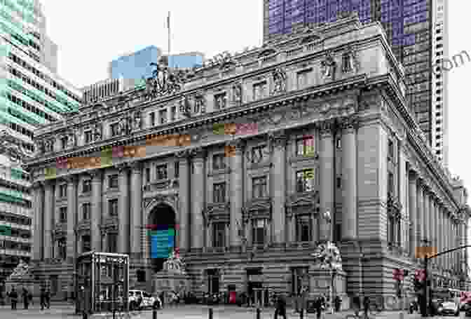 The Elegant Facade Of The Old Custom House In New York City, A Masterpiece Of The Greek Revival Style Buildings And Landmarks Of 19th Century America: American Society Revealed